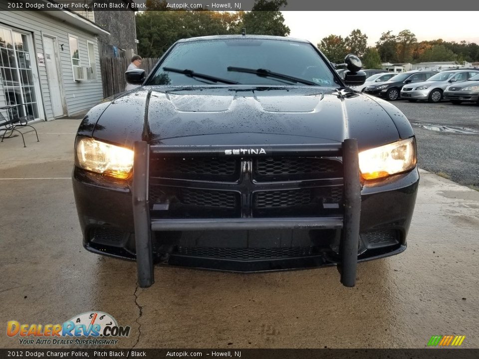 2012 Dodge Charger Police Pitch Black / Black Photo #11