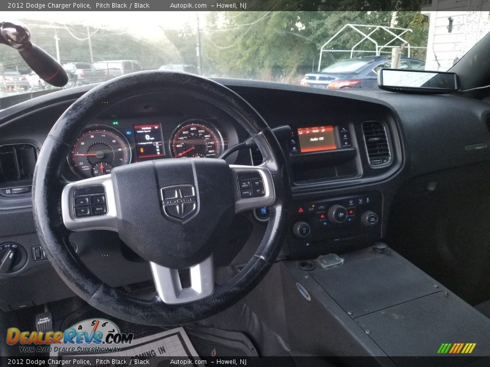 2012 Dodge Charger Police Pitch Black / Black Photo #17