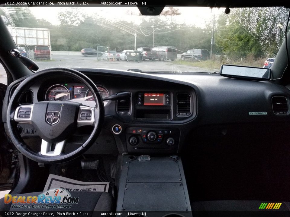 2012 Dodge Charger Police Pitch Black / Black Photo #18