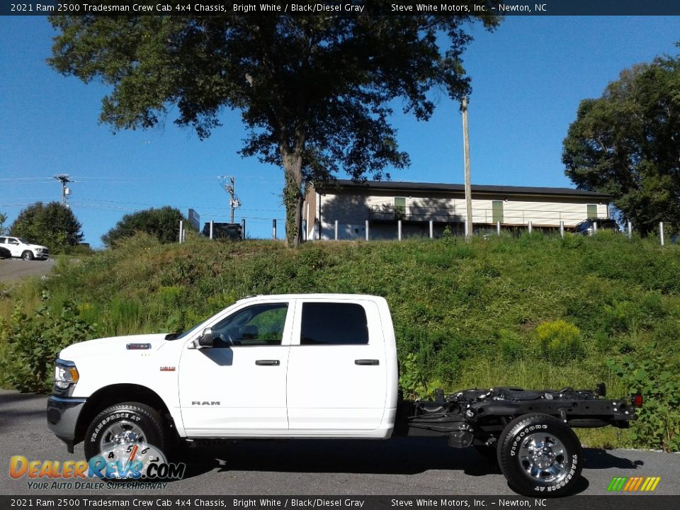 2021 Ram 2500 Tradesman Crew Cab 4x4 Chassis Bright White / Black/Diesel Gray Photo #1