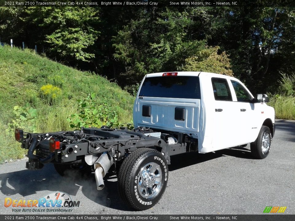 2021 Ram 2500 Tradesman Crew Cab 4x4 Chassis Bright White / Black/Diesel Gray Photo #6