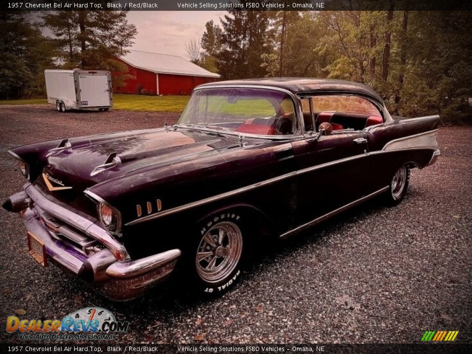 1957 Chevrolet Bel Air Hard Top Black / Red/Black Photo #1