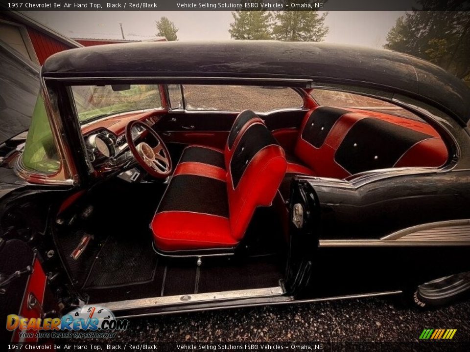 1957 Chevrolet Bel Air Hard Top Black / Red/Black Photo #2