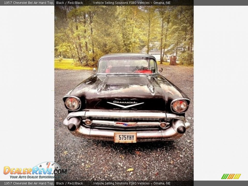 1957 Chevrolet Bel Air Hard Top Black / Red/Black Photo #10