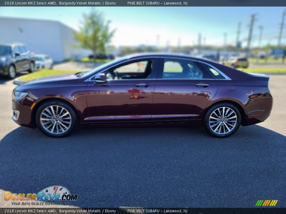 2018 Lincoln MKZ Select AWD Burgundy Velvet Metallic / Ebony Photo #16