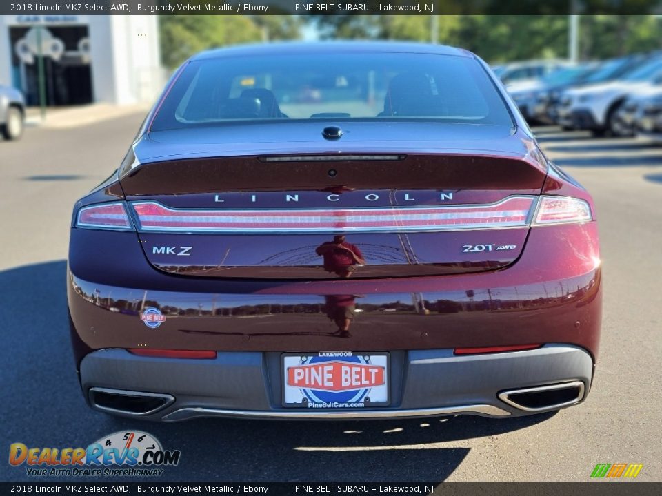 2018 Lincoln MKZ Select AWD Burgundy Velvet Metallic / Ebony Photo #19