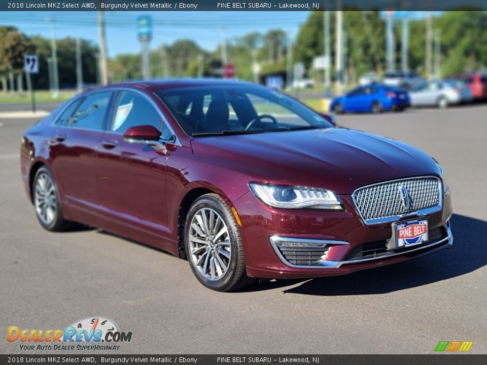 2018 Lincoln MKZ Select AWD Burgundy Velvet Metallic / Ebony Photo #22