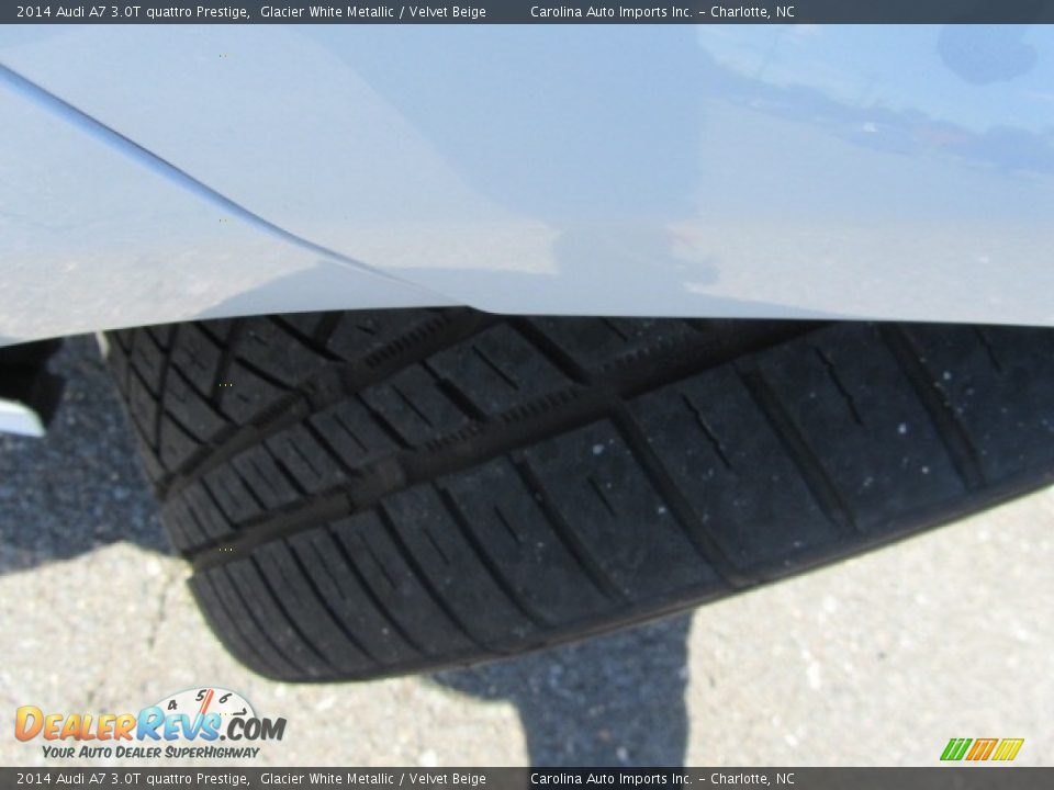 2014 Audi A7 3.0T quattro Prestige Glacier White Metallic / Velvet Beige Photo #27