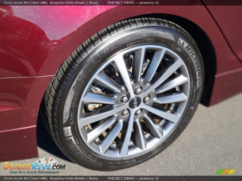 2018 Lincoln MKZ Select AWD Burgundy Velvet Metallic / Ebony Photo #27