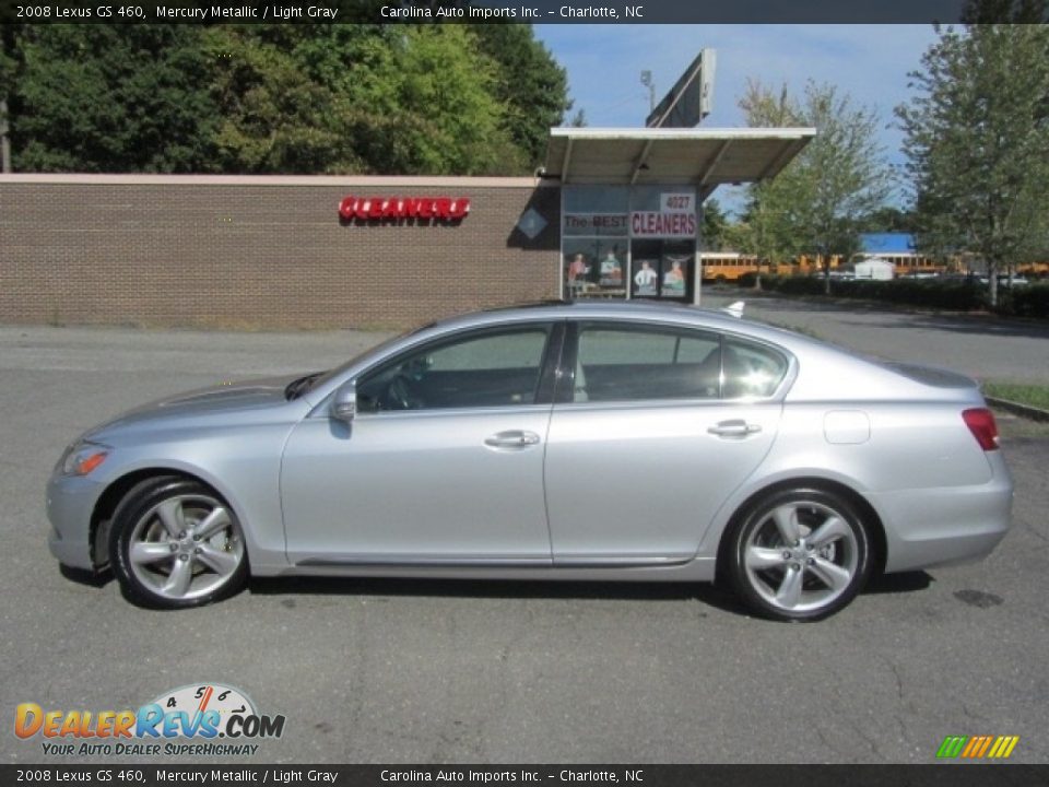 2008 Lexus GS 460 Mercury Metallic / Light Gray Photo #7