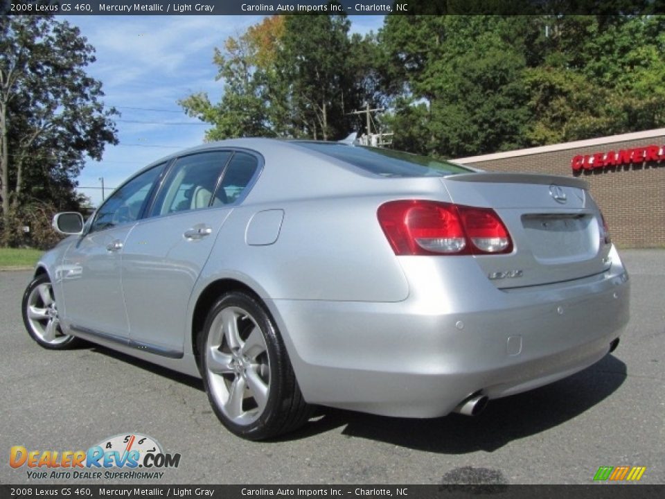 2008 Lexus GS 460 Mercury Metallic / Light Gray Photo #8