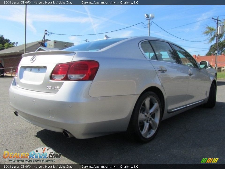 2008 Lexus GS 460 Mercury Metallic / Light Gray Photo #10