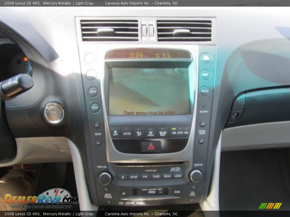 2008 Lexus GS 460 Mercury Metallic / Light Gray Photo #16