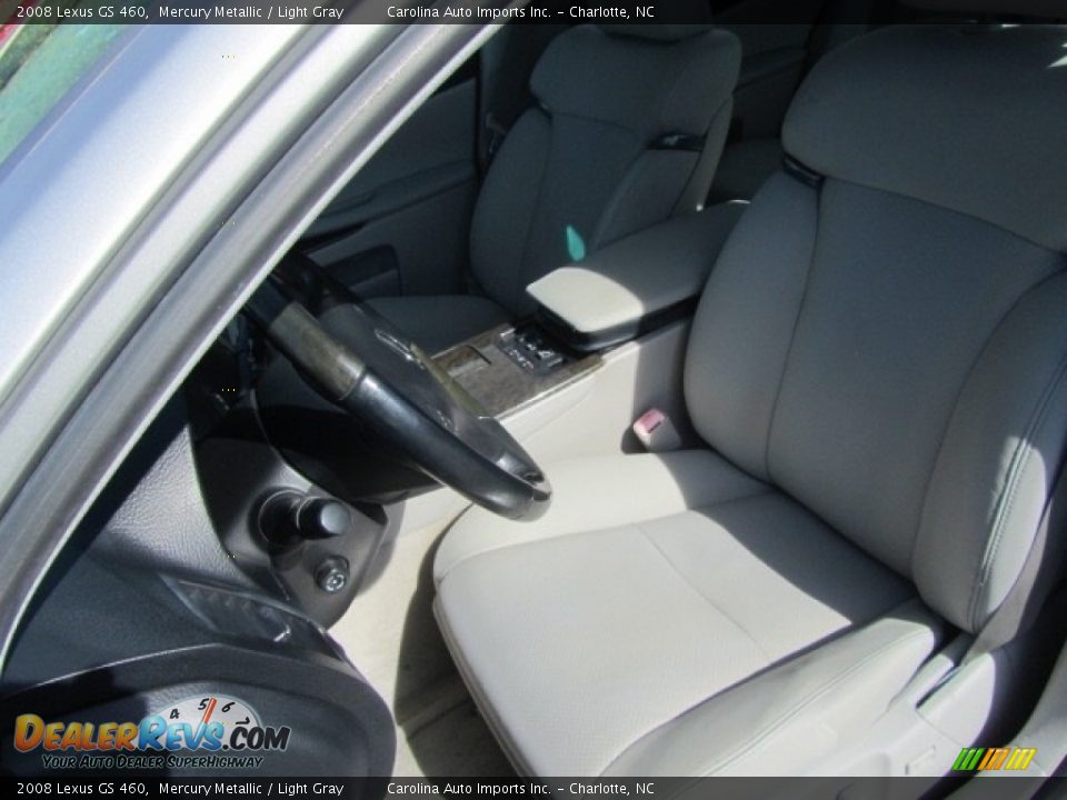 2008 Lexus GS 460 Mercury Metallic / Light Gray Photo #19
