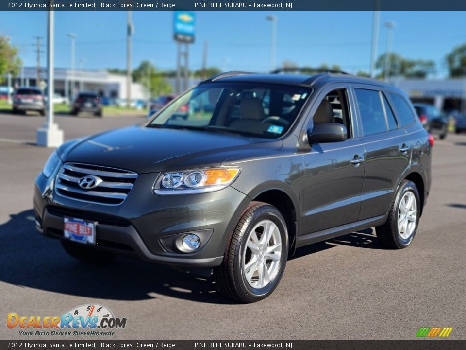 2012 Hyundai Santa Fe Limited Black Forest Green / Beige Photo #1