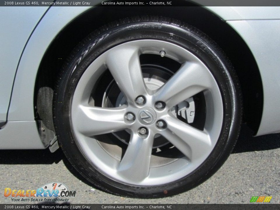 2008 Lexus GS 460 Mercury Metallic / Light Gray Photo #26