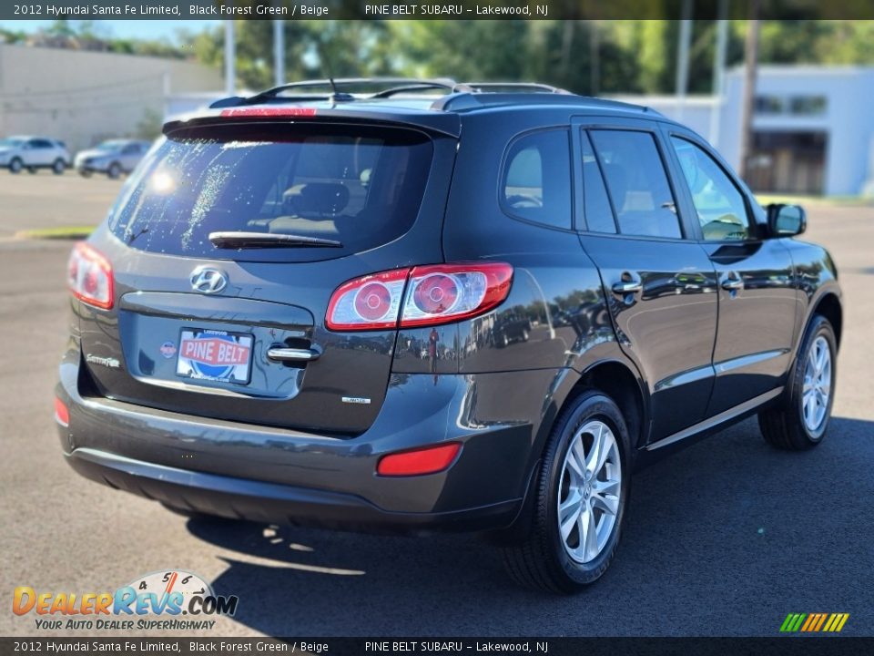 2012 Hyundai Santa Fe Limited Black Forest Green / Beige Photo #17