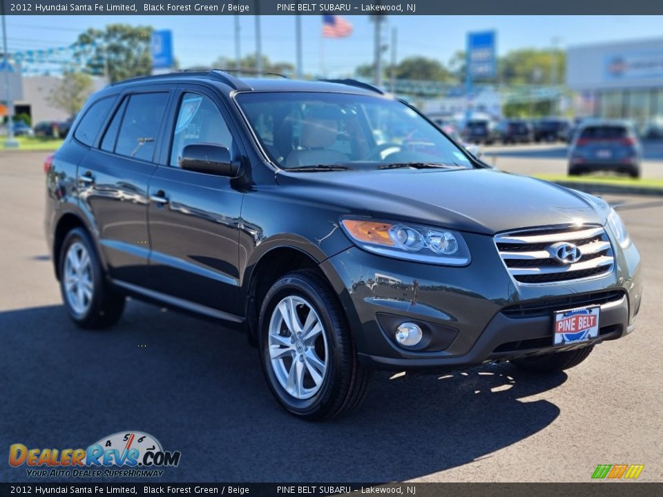 2012 Hyundai Santa Fe Limited Black Forest Green / Beige Photo #19