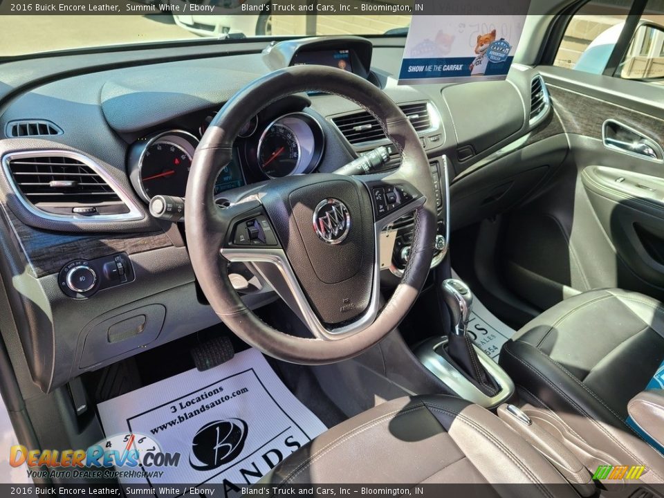 2016 Buick Encore Leather Summit White / Ebony Photo #8