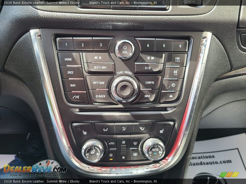 2016 Buick Encore Leather Summit White / Ebony Photo #22