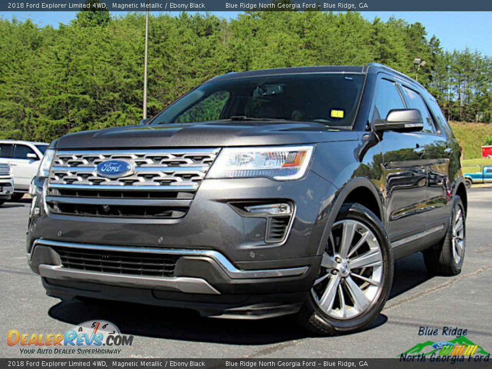 2018 Ford Explorer Limited 4WD Magnetic Metallic / Ebony Black Photo #1