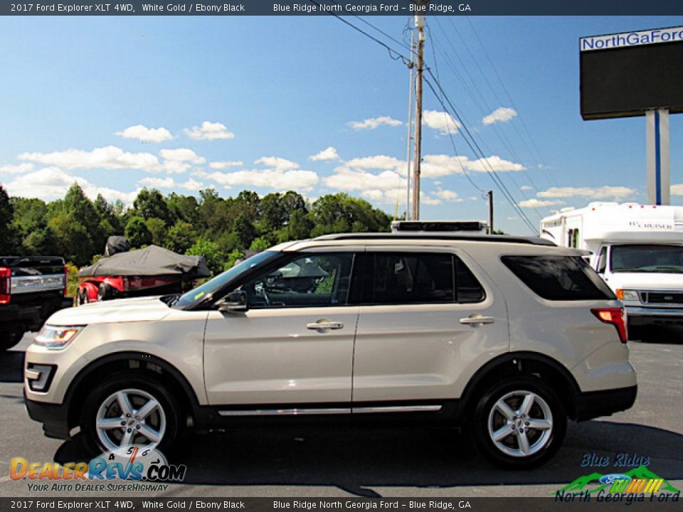 2017 Ford Explorer XLT 4WD White Gold / Ebony Black Photo #2