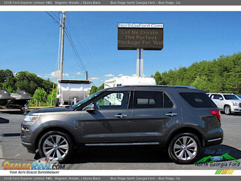 2018 Ford Explorer Limited 4WD Magnetic Metallic / Ebony Black Photo #2