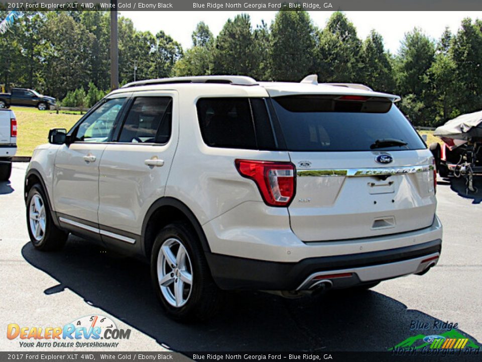 2017 Ford Explorer XLT 4WD White Gold / Ebony Black Photo #3