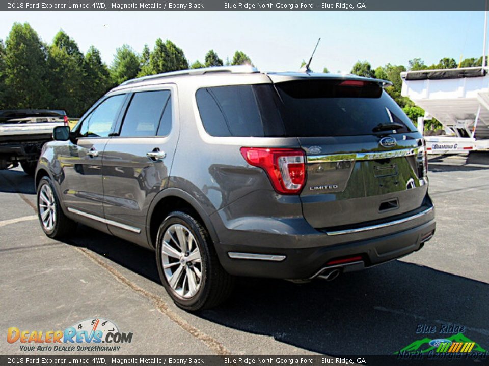 2018 Ford Explorer Limited 4WD Magnetic Metallic / Ebony Black Photo #3