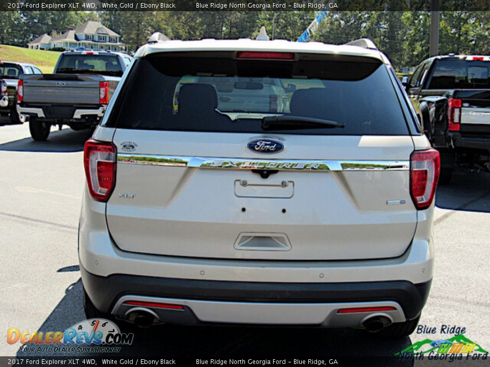 2017 Ford Explorer XLT 4WD White Gold / Ebony Black Photo #4