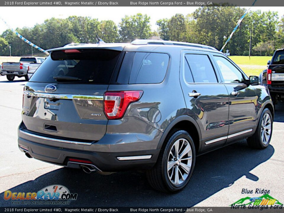 2018 Ford Explorer Limited 4WD Magnetic Metallic / Ebony Black Photo #5