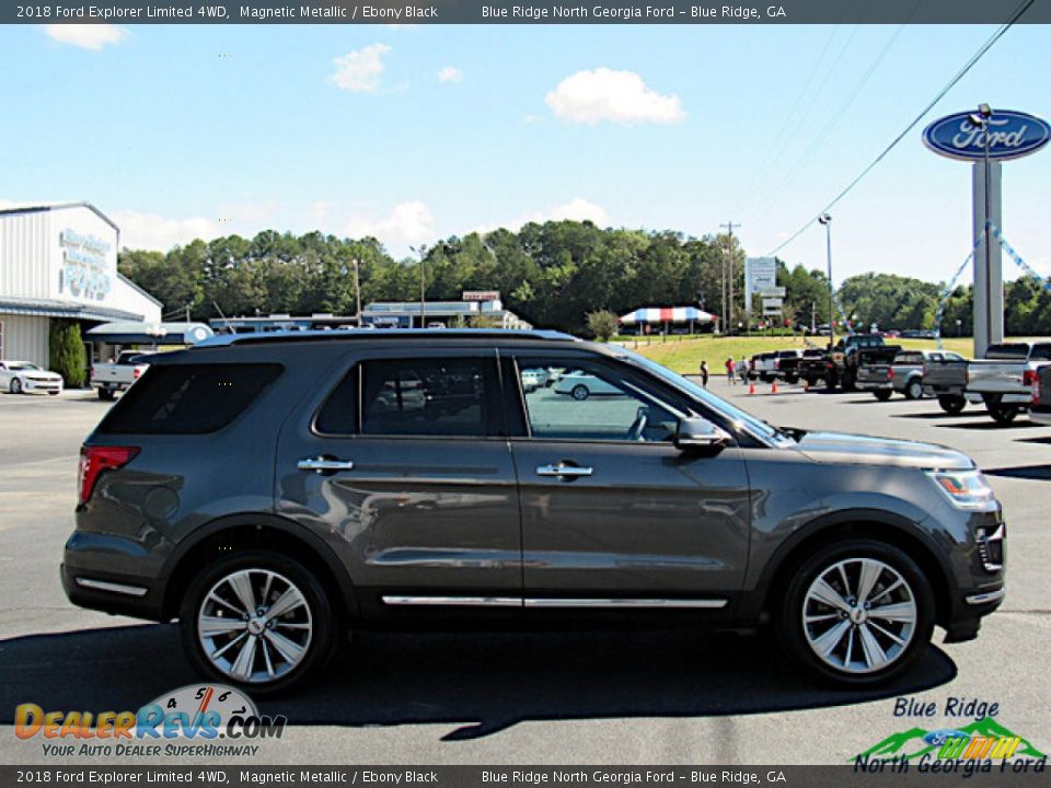 2018 Ford Explorer Limited 4WD Magnetic Metallic / Ebony Black Photo #6