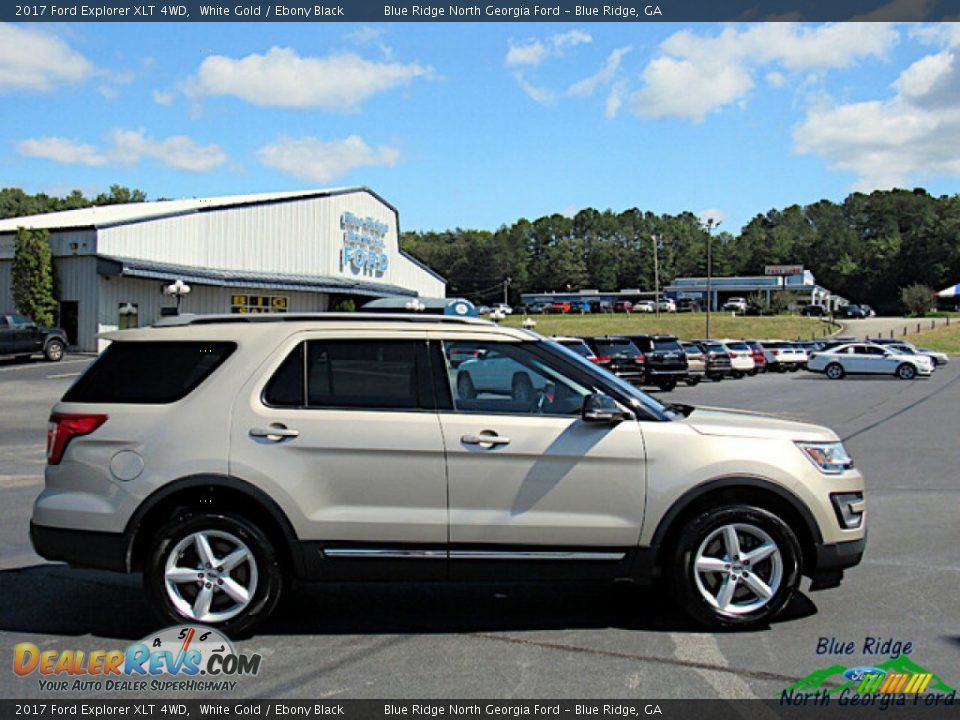 2017 Ford Explorer XLT 4WD White Gold / Ebony Black Photo #6