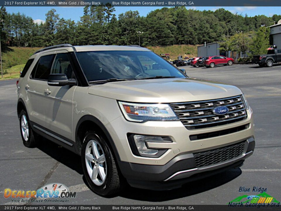 2017 Ford Explorer XLT 4WD White Gold / Ebony Black Photo #7