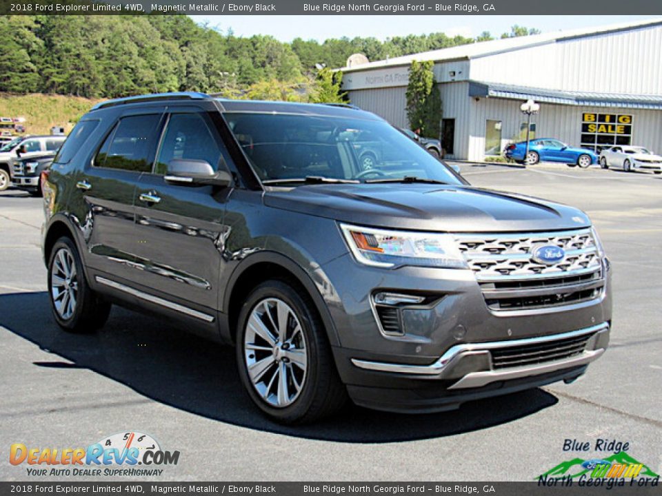 2018 Ford Explorer Limited 4WD Magnetic Metallic / Ebony Black Photo #7