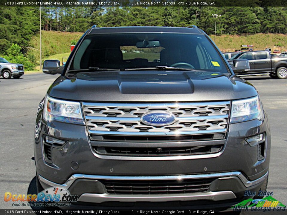 2018 Ford Explorer Limited 4WD Magnetic Metallic / Ebony Black Photo #8