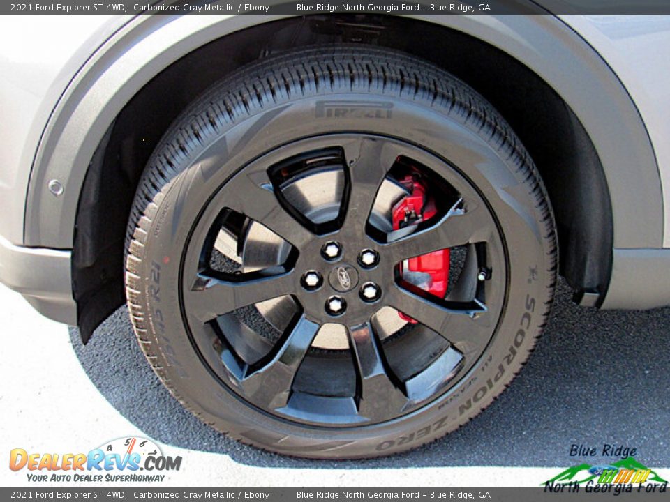 2021 Ford Explorer ST 4WD Carbonized Gray Metallic / Ebony Photo #9
