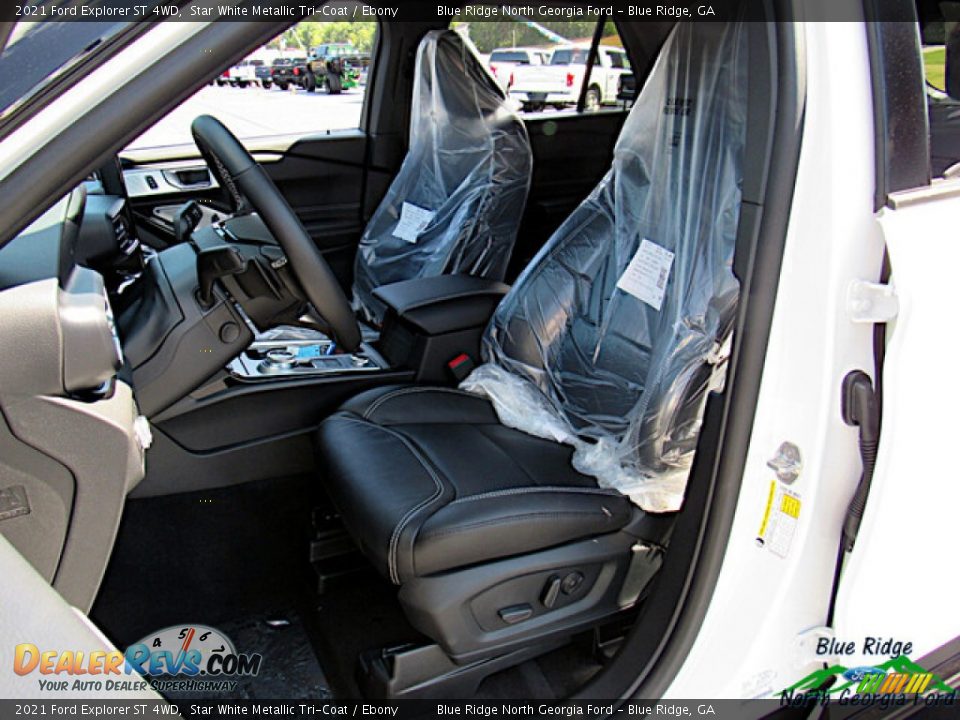 2021 Ford Explorer ST 4WD Star White Metallic Tri-Coat / Ebony Photo #11