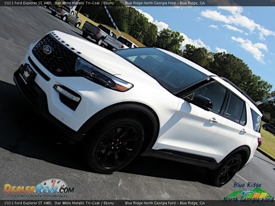 2021 Ford Explorer ST 4WD Star White Metallic Tri-Coat / Ebony Photo #26