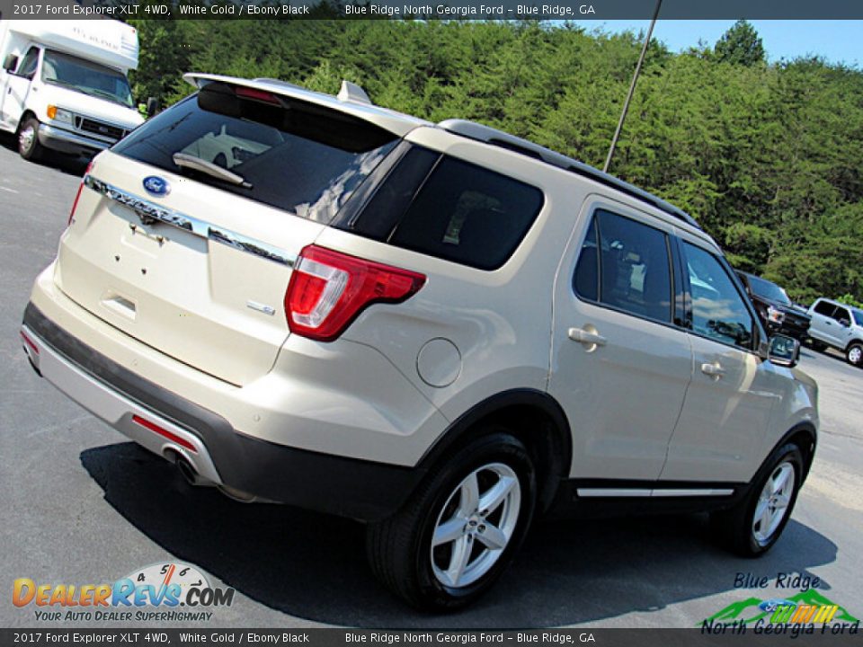 2017 Ford Explorer XLT 4WD White Gold / Ebony Black Photo #27