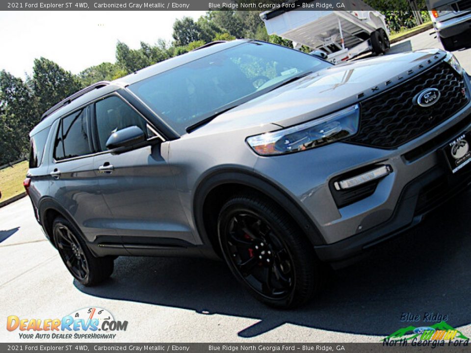 2021 Ford Explorer ST 4WD Carbonized Gray Metallic / Ebony Photo #28