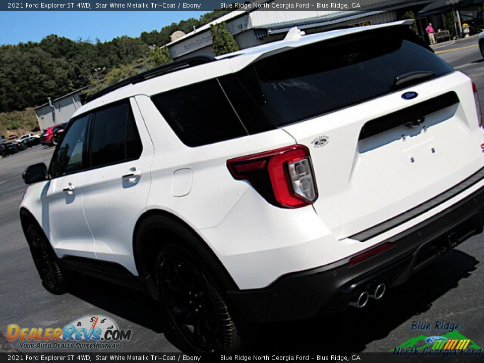 2021 Ford Explorer ST 4WD Star White Metallic Tri-Coat / Ebony Photo #29