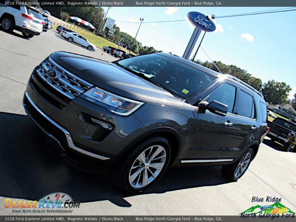 2018 Ford Explorer Limited 4WD Magnetic Metallic / Ebony Black Photo #29