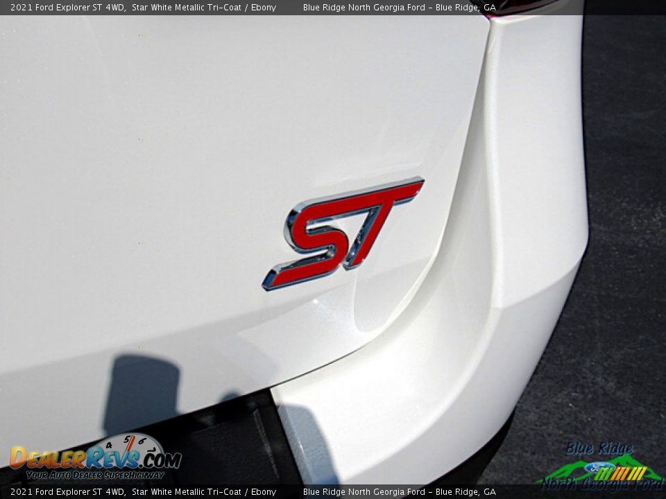 2021 Ford Explorer ST 4WD Star White Metallic Tri-Coat / Ebony Photo #30