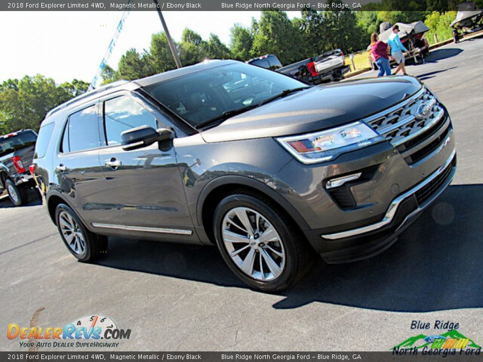 2018 Ford Explorer Limited 4WD Magnetic Metallic / Ebony Black Photo #30