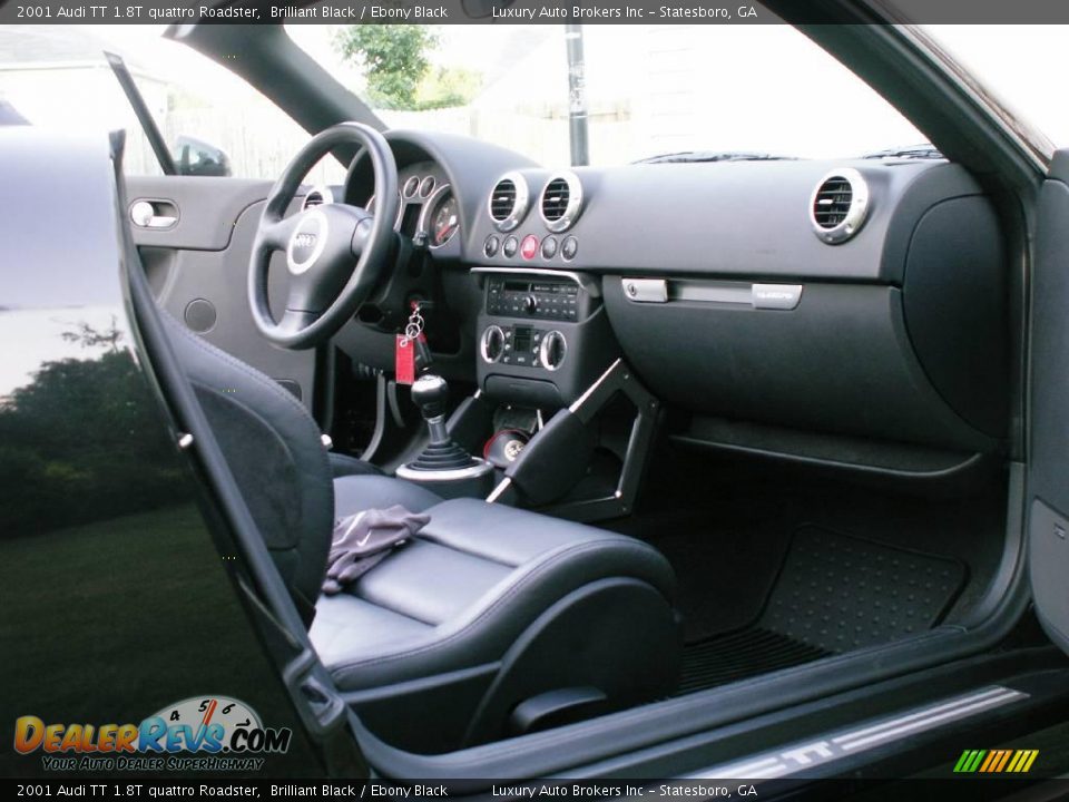 2001 Audi TT 1.8T quattro Roadster Brilliant Black / Ebony Black Photo #5