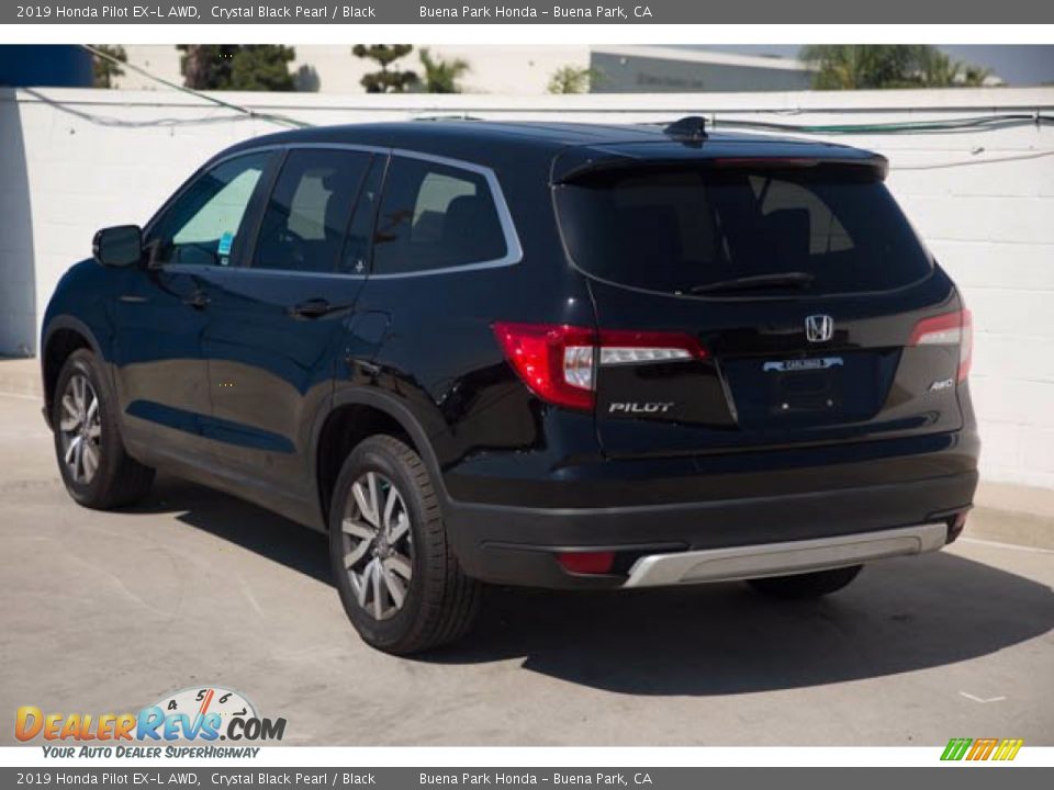 2019 Honda Pilot EX-L AWD Crystal Black Pearl / Black Photo #2