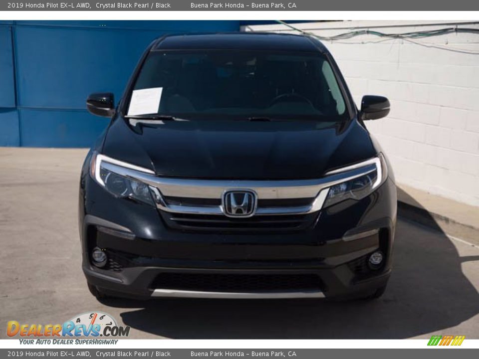 2019 Honda Pilot EX-L AWD Crystal Black Pearl / Black Photo #7