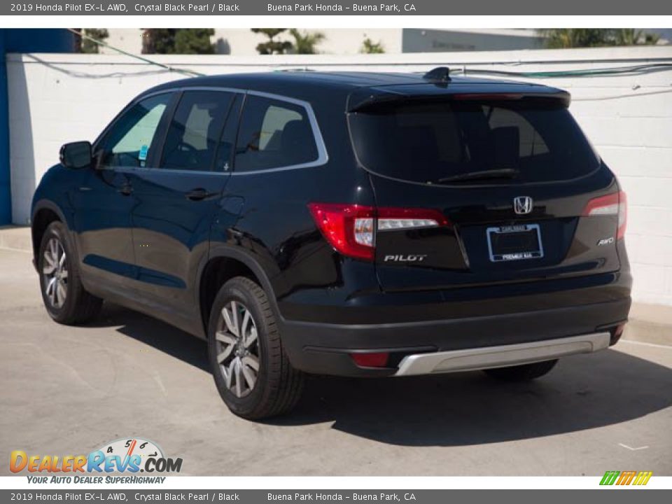 2019 Honda Pilot EX-L AWD Crystal Black Pearl / Black Photo #9