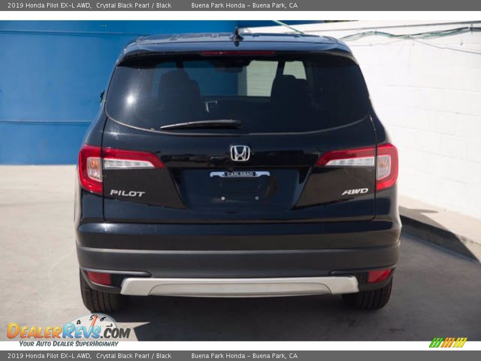 2019 Honda Pilot EX-L AWD Crystal Black Pearl / Black Photo #10